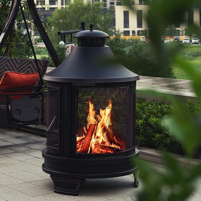 Outdoor Fireplaces Outdoor Garden Fire Pits Heating Stove Courtyard Oven for Household Balcony Terrace Bonfire Fire Pits