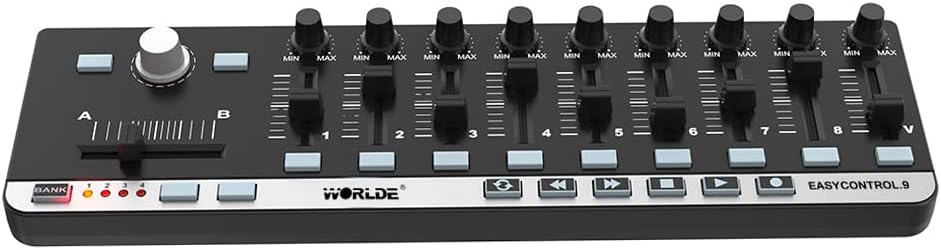 EasyControl.9 Portable Mini USB 9 Slim-Line Control MIDI Controller