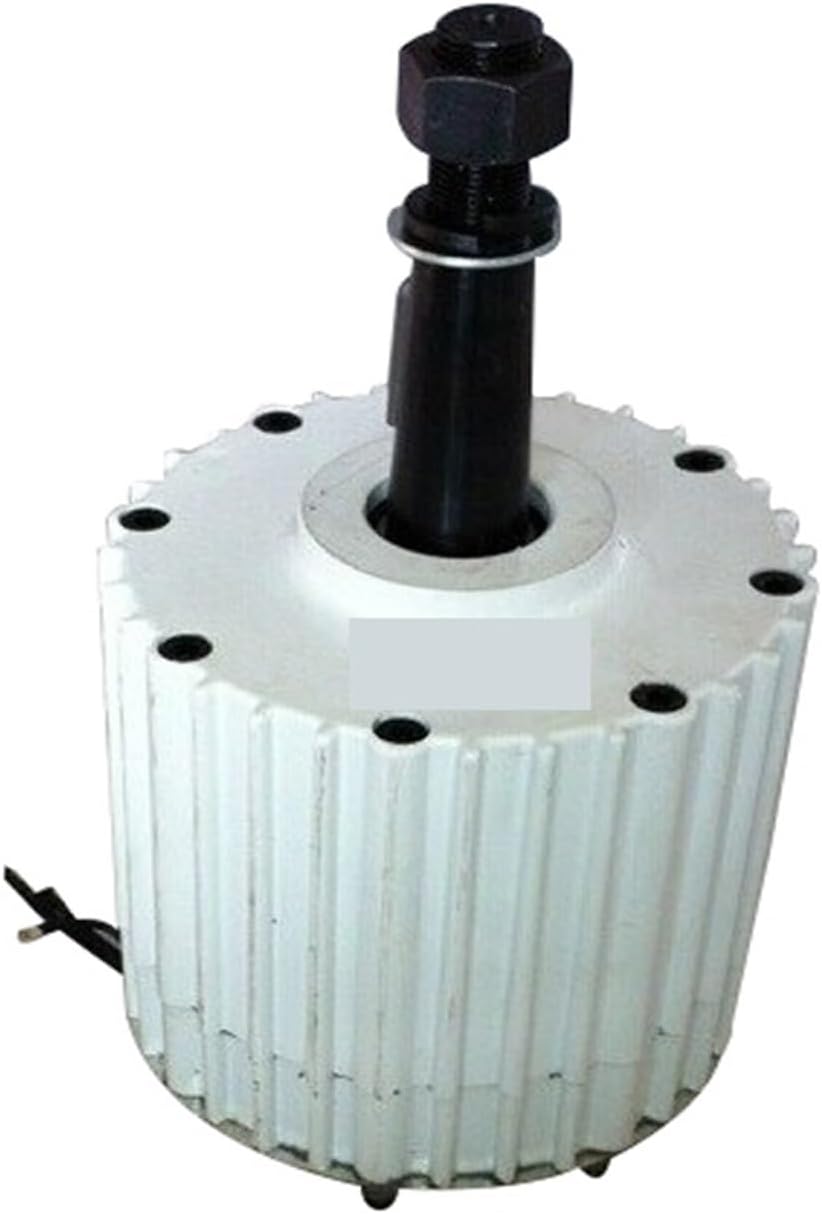 Wind Turbine Generator Kit, 2KW 500RPM 48V 96V 120V Permanent Magnet Generator AC Alternator for Vertical Or Horizontal Wind Generator for Hybrid Solar Wind System(48VAC)