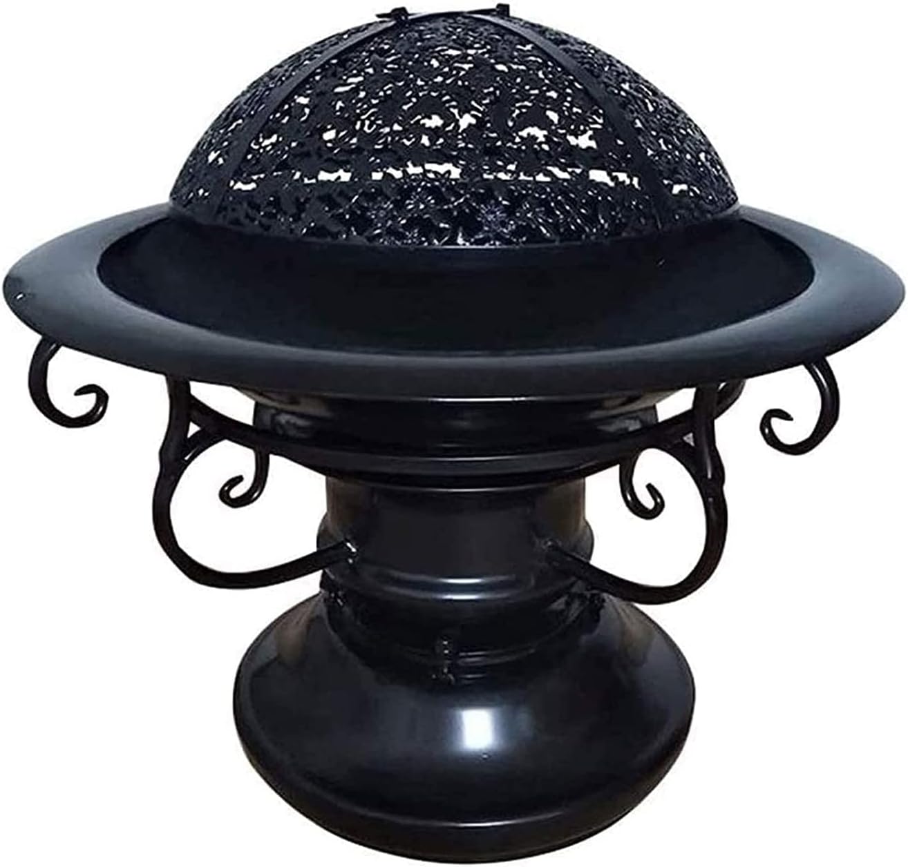 BBQ Grill Outdoor Fire Pits,BBQ Grill,Outdoor Fire Pit Wild Travel Wood Burning and Camping Picnic Stove Bonfire,with Barbecue,Family EssentialMultifunctional Stove