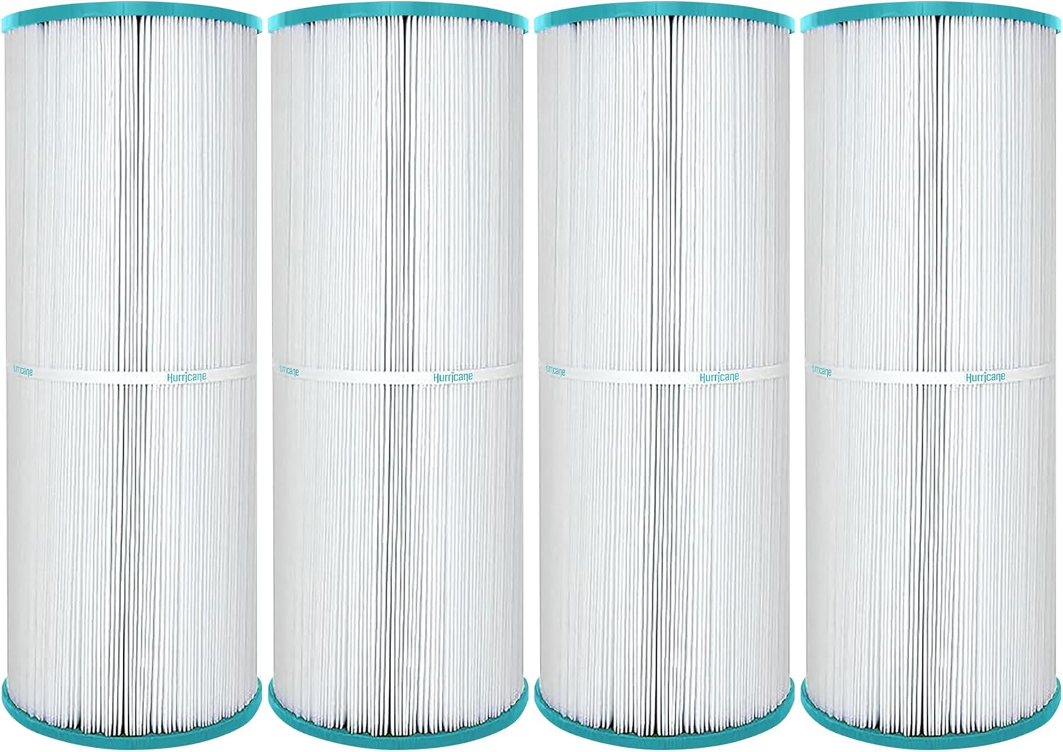 Hurricane Filters 4 Pack HF5374-01 Advanced Spa Filter Cartridge - Replacement for PLBS75 Unicel C-5374, Filbur FC-2971, Rainbow, Waterway, Leisure Bay, S2/G2 Spa 75