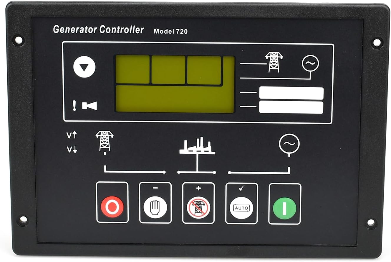 DSE720 AMF Auto Controller,Generator Auto Start Control Panel Controller,for Engine Motor Alternator Generator Genset Protecting Control Module