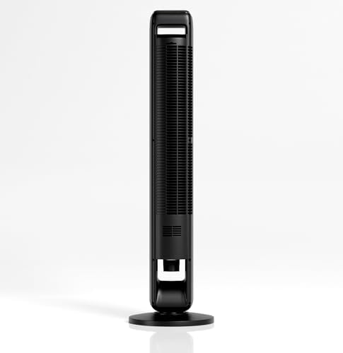 Emerson SmartVoice 42” Bladeless Tower Fan, Offline 40+ Voice Control Commands, No APP, No WIFI, No Setup, 70° Oscillating, 3 Speeds, 15-Hr Timer, Sleep Mode, Remote Control (SmartVoice 42