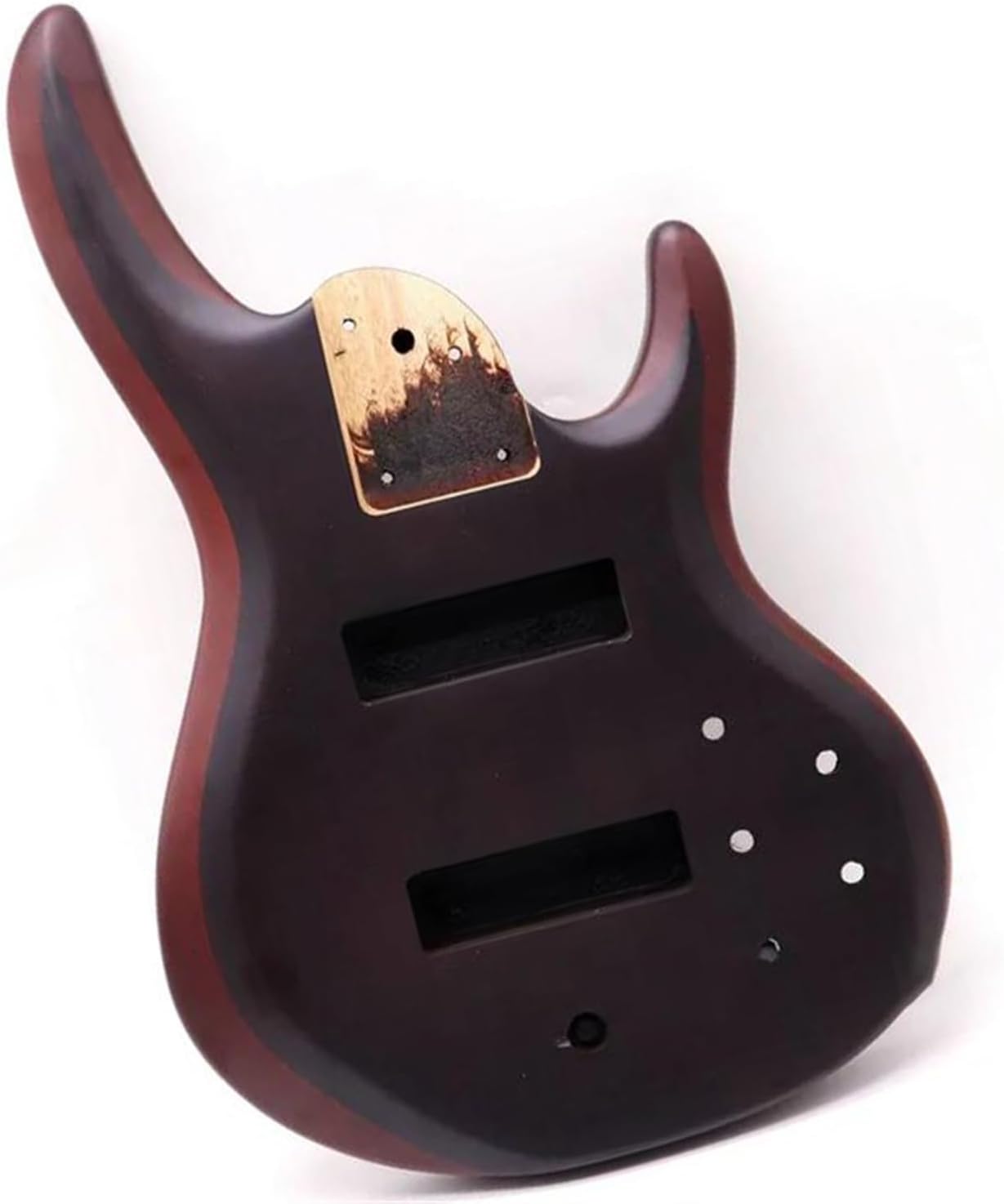 Guitar Body Guitar Replacement Parts Hickory Skin Electric Bass Guitar Body Okoume Wood Use With 24 Fret Guitar Neck