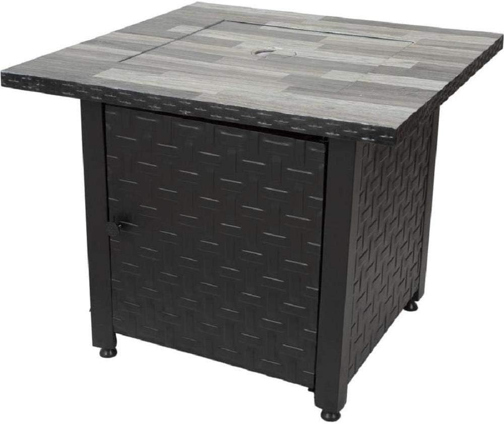 636643 Blue Rhino GAD15262SP Fire Pit LP Gas Table Black, Gray