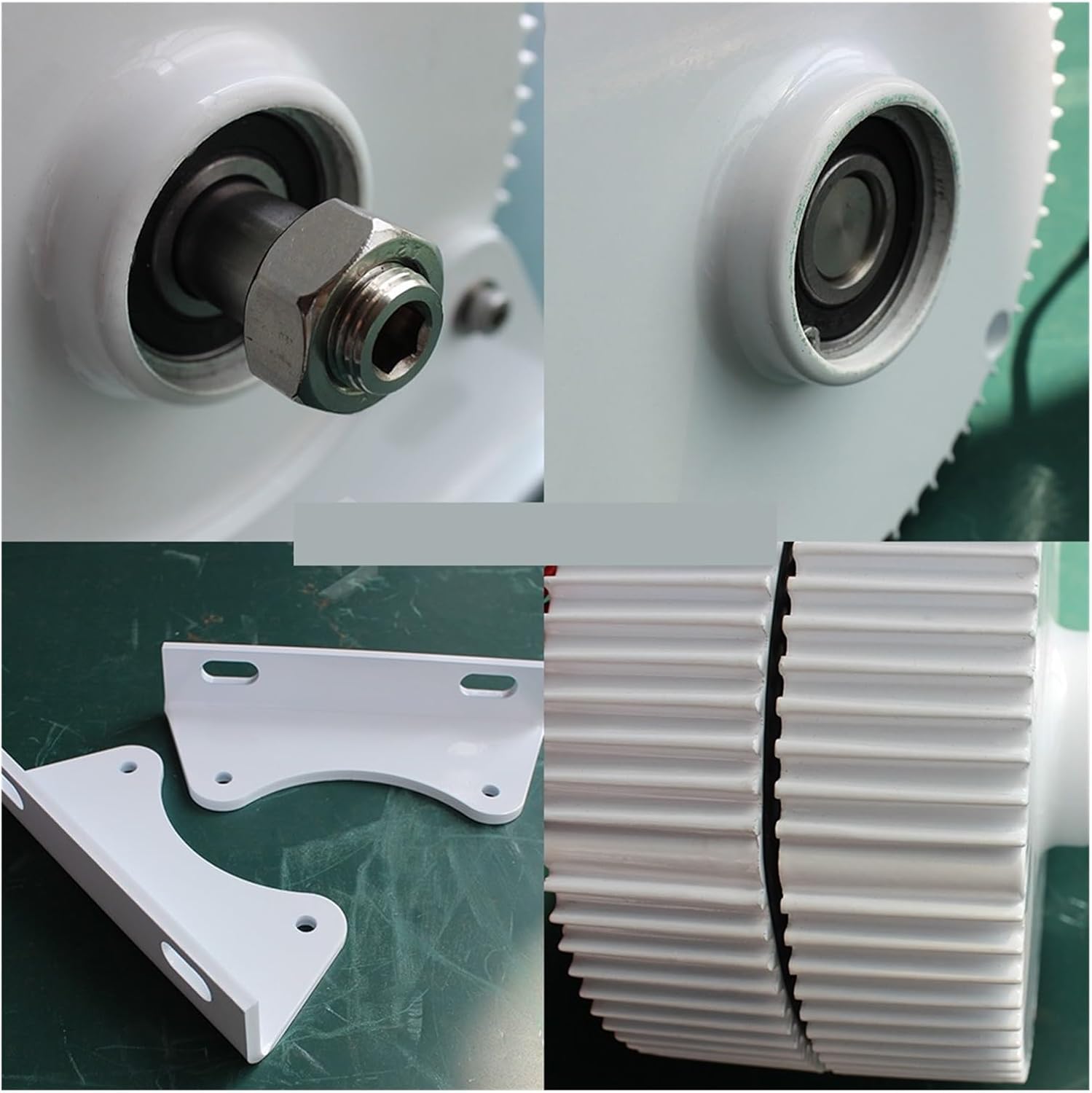 Wind Turbines Generator Low Speed Wind Power Generator 1000W 1500W 12V 24V 48V Gearless Permanent Magnet Generator Low Starting Speed for Home(Type2,12V_1000W)