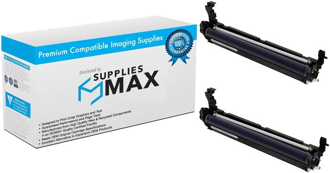 Compatible Replacement for Lanier MP-C2003/MP-C2003SP/MP-C2503/MP-C2503 Essential/MP-C2503 Plus/MP-C2503SP Black Drum Unit (2/PK-60000 Page Yield) (D188-2235K_2PK)