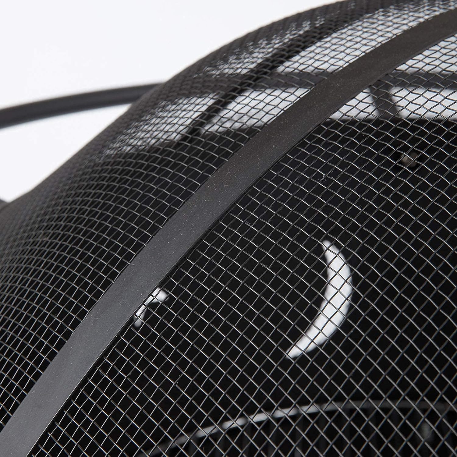 Fire Pit for Outdoor Garden Patio with BBQ Grill Shelf Barbecue Brazier Fire Bowl with Spark Protection Mesh, Extra Includes Poker and Cover