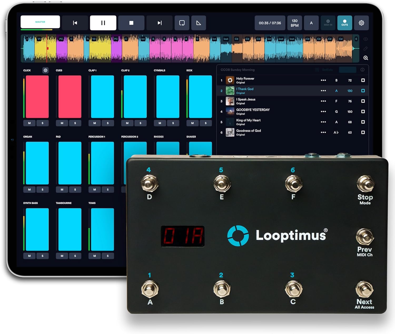 Looptimus USB MIDI Foot Controller