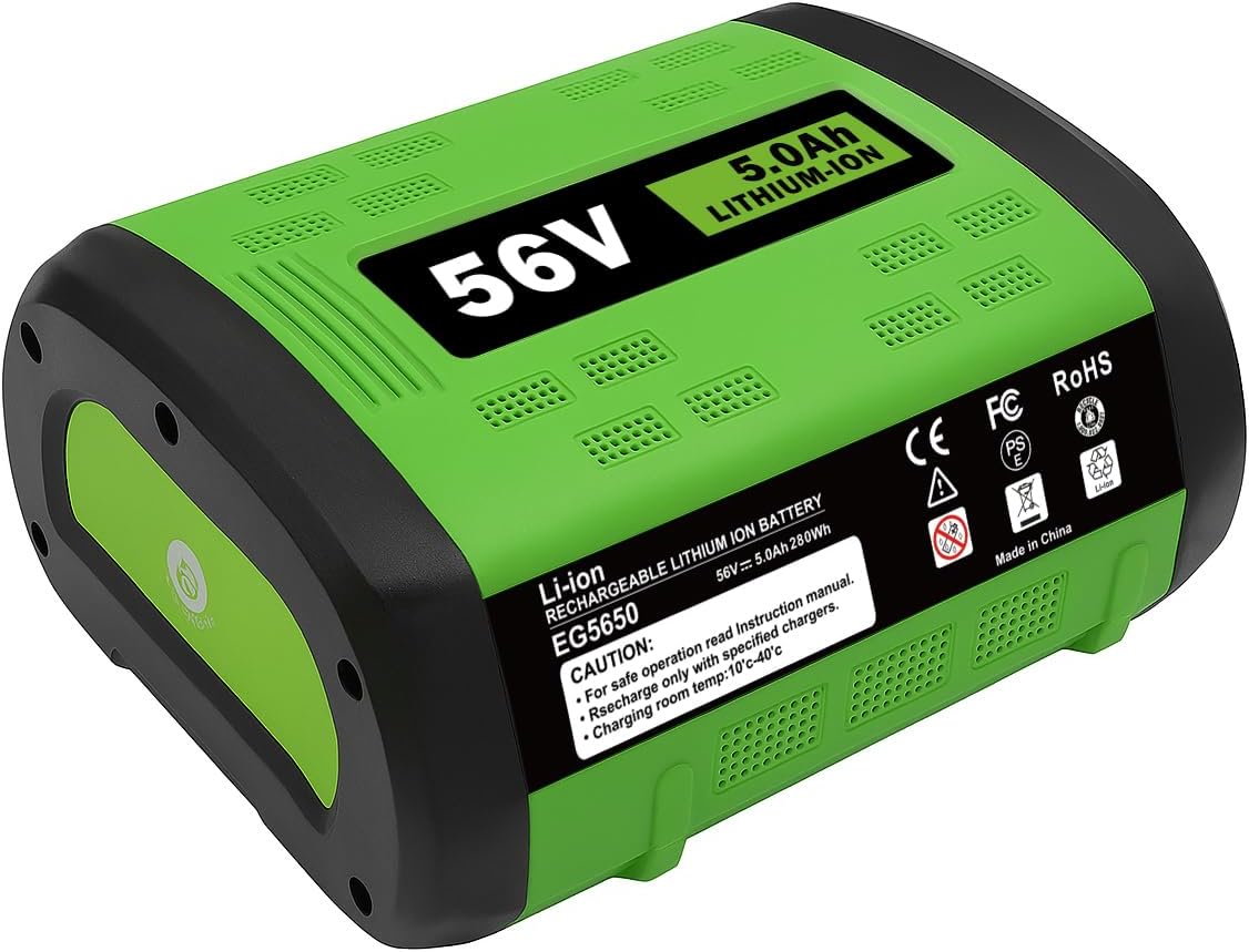 for ego 56V Battery Replacement 5.0Ah – High Capacity Rechargeable Lithium Battery Compatible with ego 56Volt Cordless Power Tools