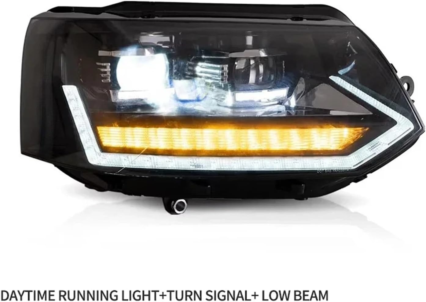 Pair Full LED Headlights Assembly Compatible For VW Caravelle T5 2011-2015 Car Headlamp With DRL Turn Signal Auto Accessories