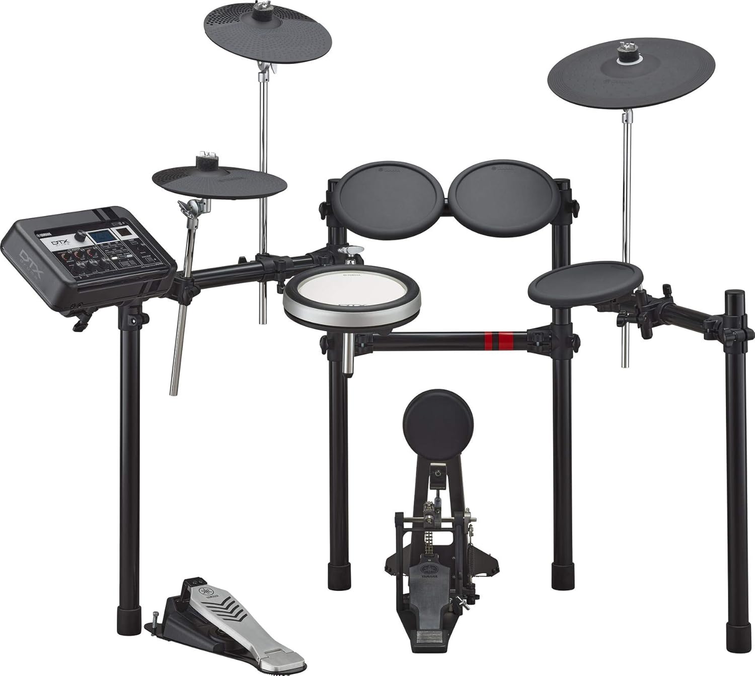 Yamaha DTX6K-X Electronic Drum Set with DTX-PRO Module, 70 Premium Customizable Kits, Kit Modifier Controls, USB Audio/MIDI, Silent Silicone Heads, DTX Touch Sound Editor Smart App
