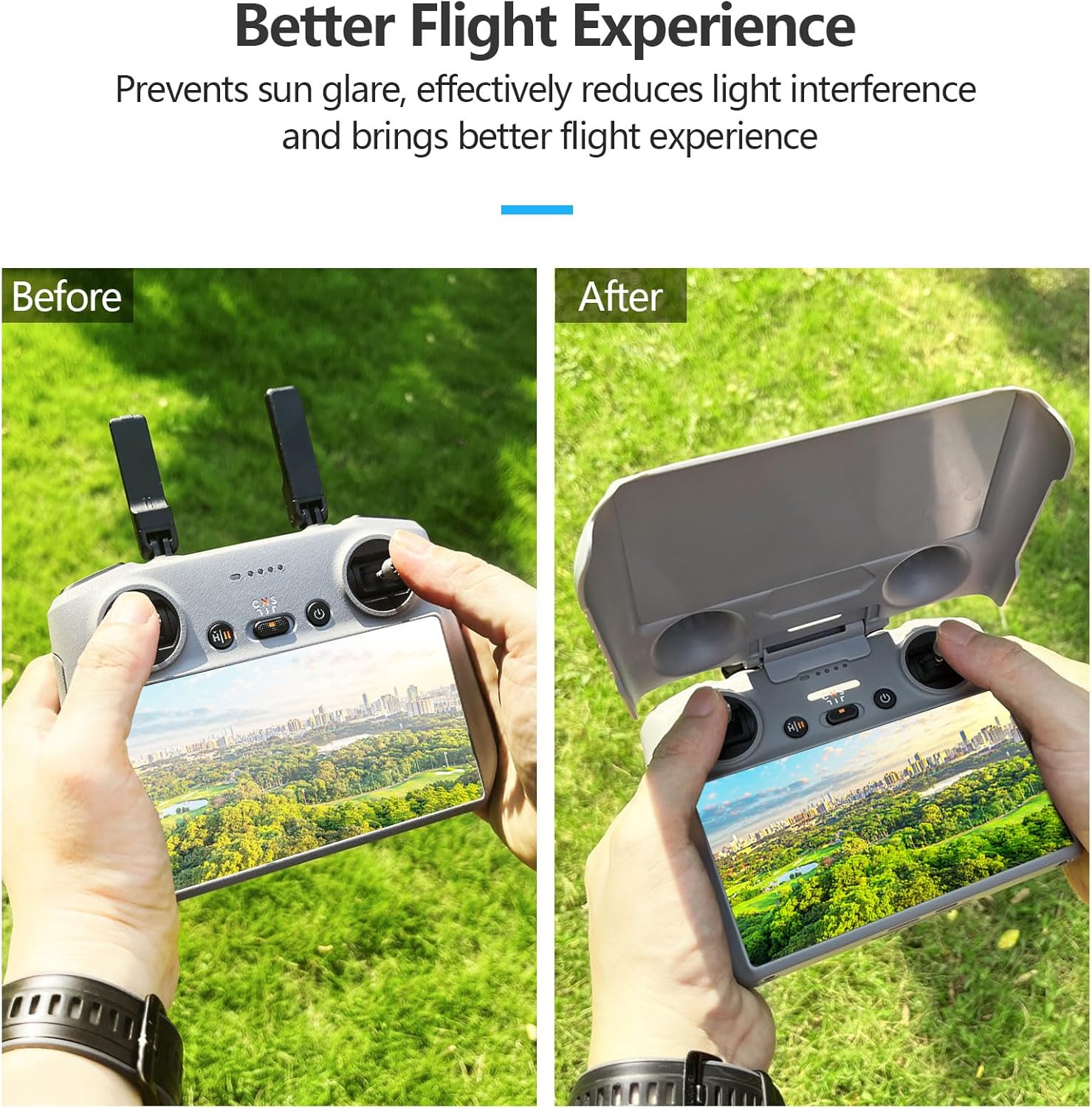 FPVtosky Mini 4 Pro Accessories Bundle - 7-IN-1 Kit, Carrying Case, ND Filter Set, RC2 Sunshade, Lanyard, Lens Cap, Screen Protector, Propeller Holder for DJI Mini 4