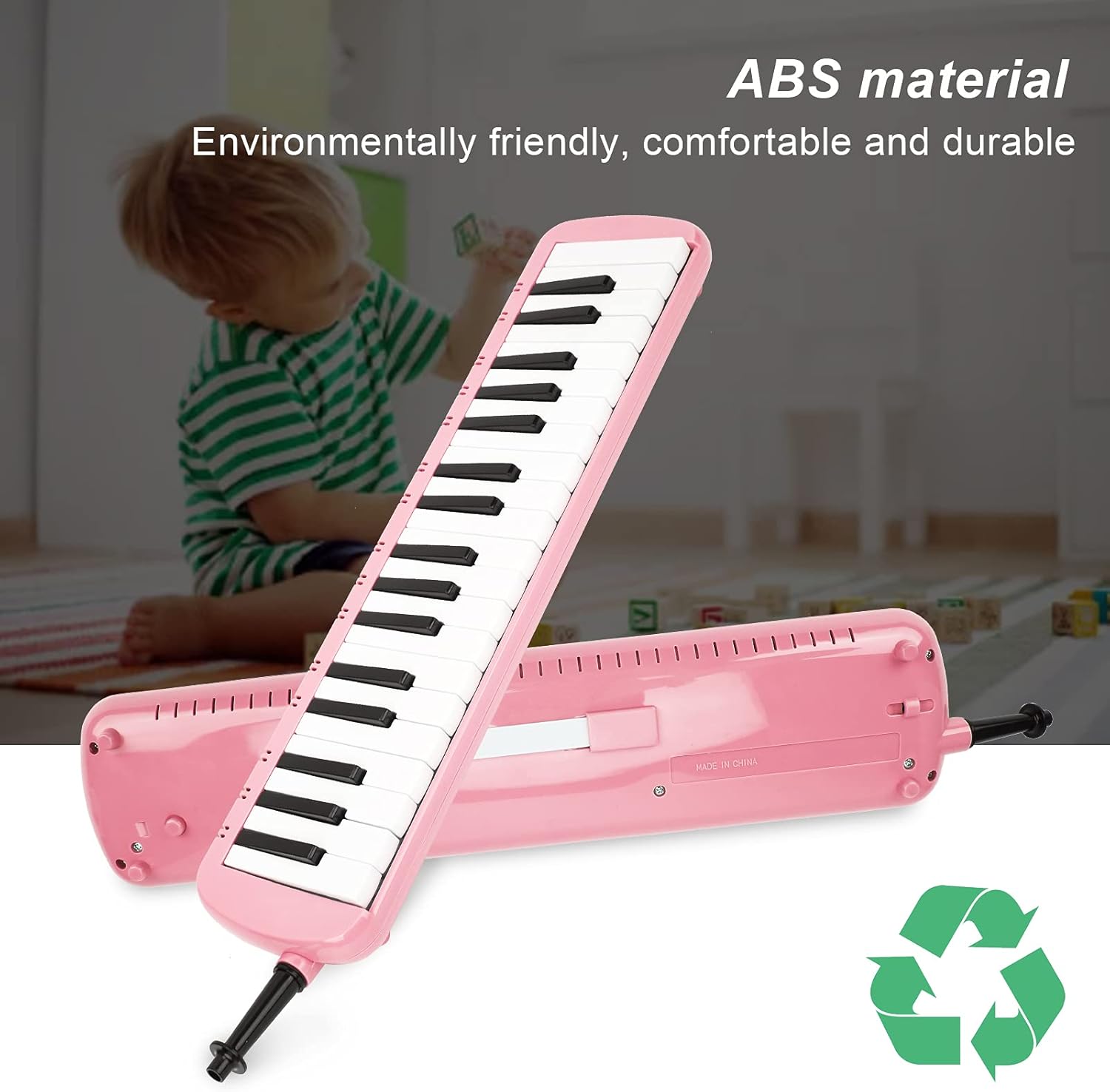 37 Key Melodica Musical Instrument, Air Piano Keyboard, Blow Keyboard Wind Instrument for Adults
