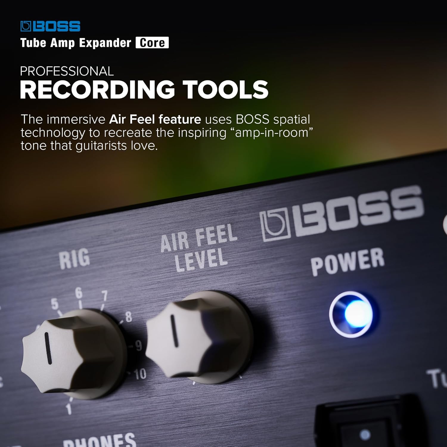 BOSS WAZA Tube Amp Expander Core | Reactive Load Box | Mix-Ready Sounds | Direct Recording Features | Advanced Tube Logic Design