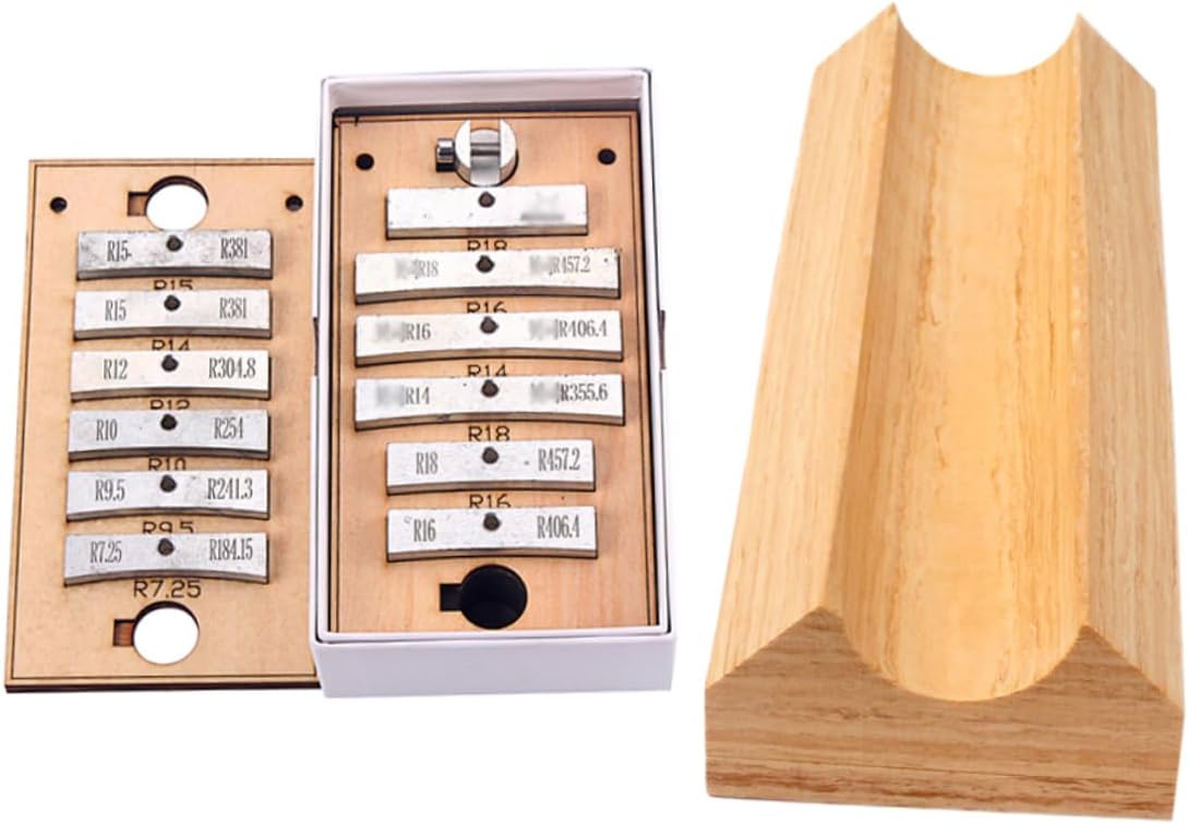 13pcs Guitar Fret Press Caul Insert for Luthier Tool Metal Press Caul Bass Guitar Setup Kit