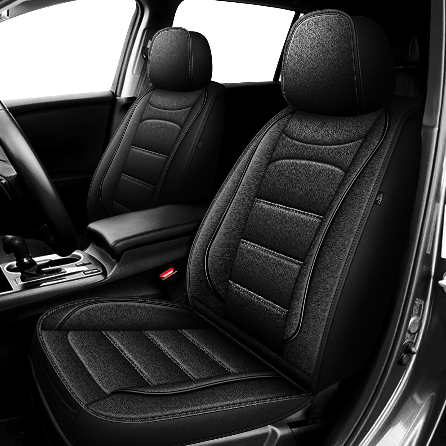 Car Seat Covers Full Set Fit for Acura RDX 2007-2018: Luxury Leather Automotive Seat Covers Car Seat Protector(5 Seat, Black)