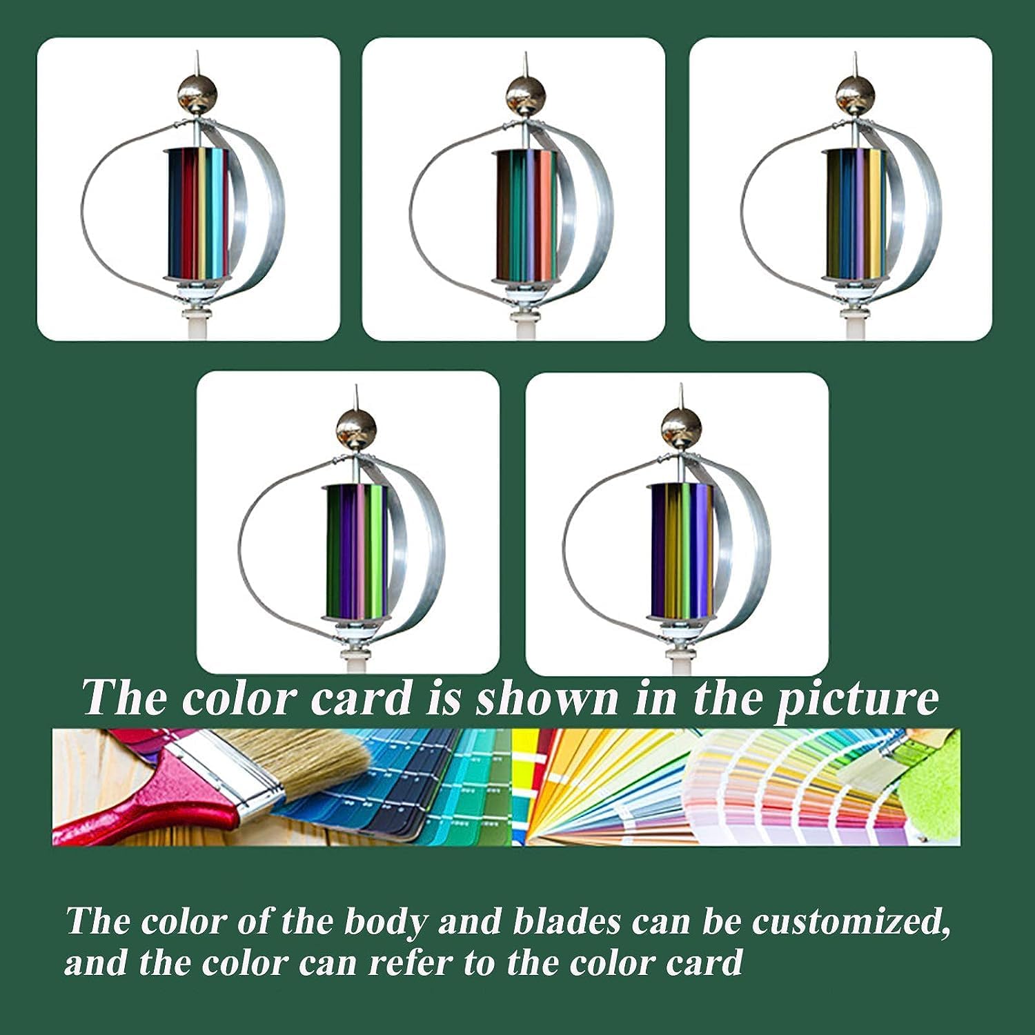 9000W Wind Turbines Generator Portable Vertical Wind Power Turbines Generator Kit with Charge Controller for Compatible with Attraction Schools Highway