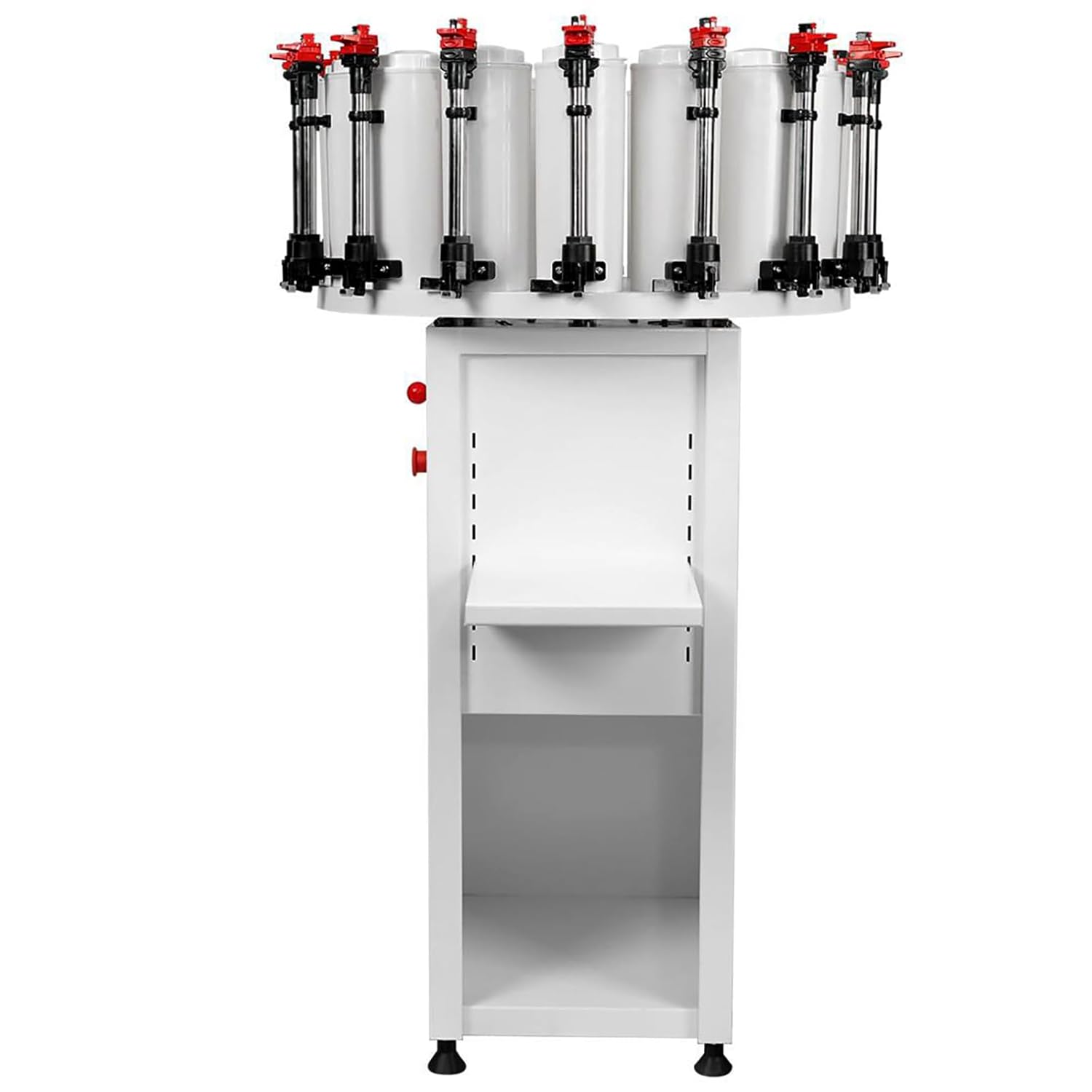 Paint Colorant Dispenser 14 Canister Base Paint Tinting Machine 2.3L Drum Capacity Manual Multi-Toning Colorant Matching Machine for Water and Oily Colorant Mixer 110V 40W
