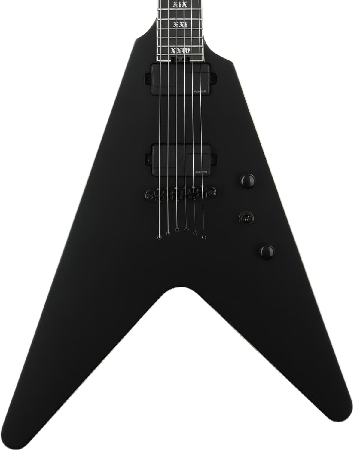 Schecter V-1 SLS Evil Twin - Satin Black