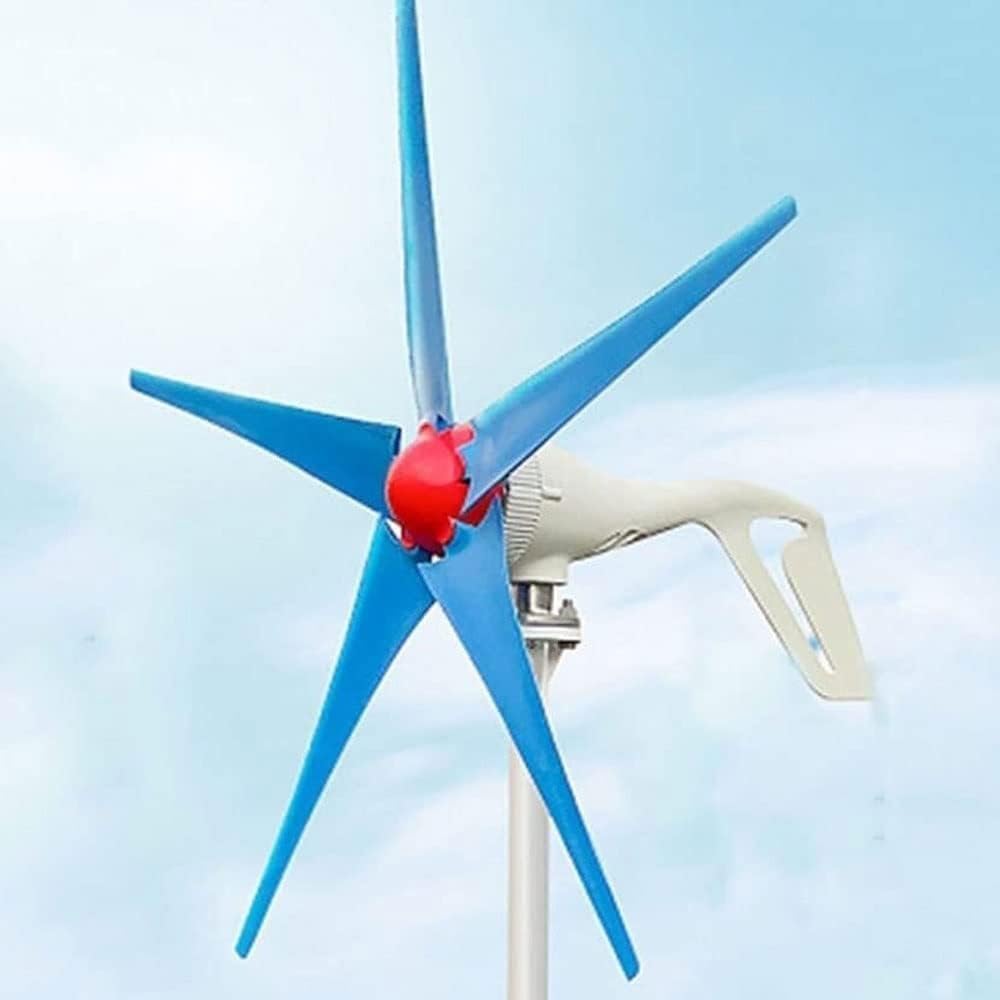 Wind Turbine 1200W 1400W 1600W DC 12V/24V Wind Turbine Generator Kit 5 Blades Outdoor Generator Windmill Generator with Controller for Home(24V,1600W)