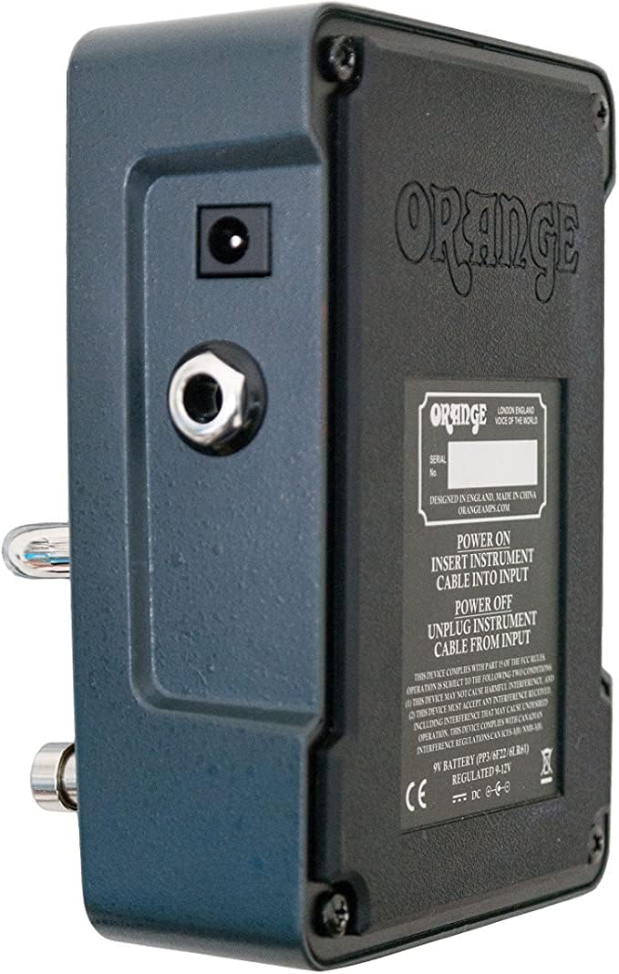 Orange Amp-Detonator Boost EQ Guitar Effects Pedal - Bundle with Instrument Cable, Patch Cable, and Austin Bazaar Polishing Cloth