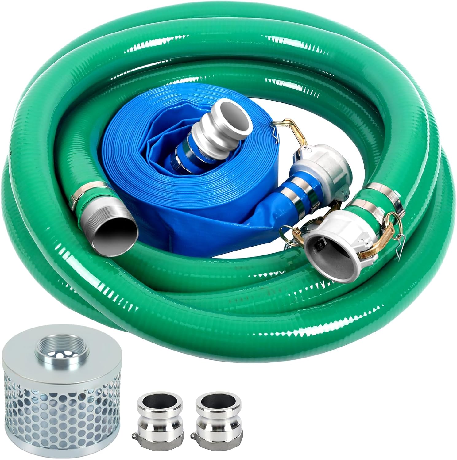 REEPLAR 2 inch Water Pump Hose Kit, Includes 2