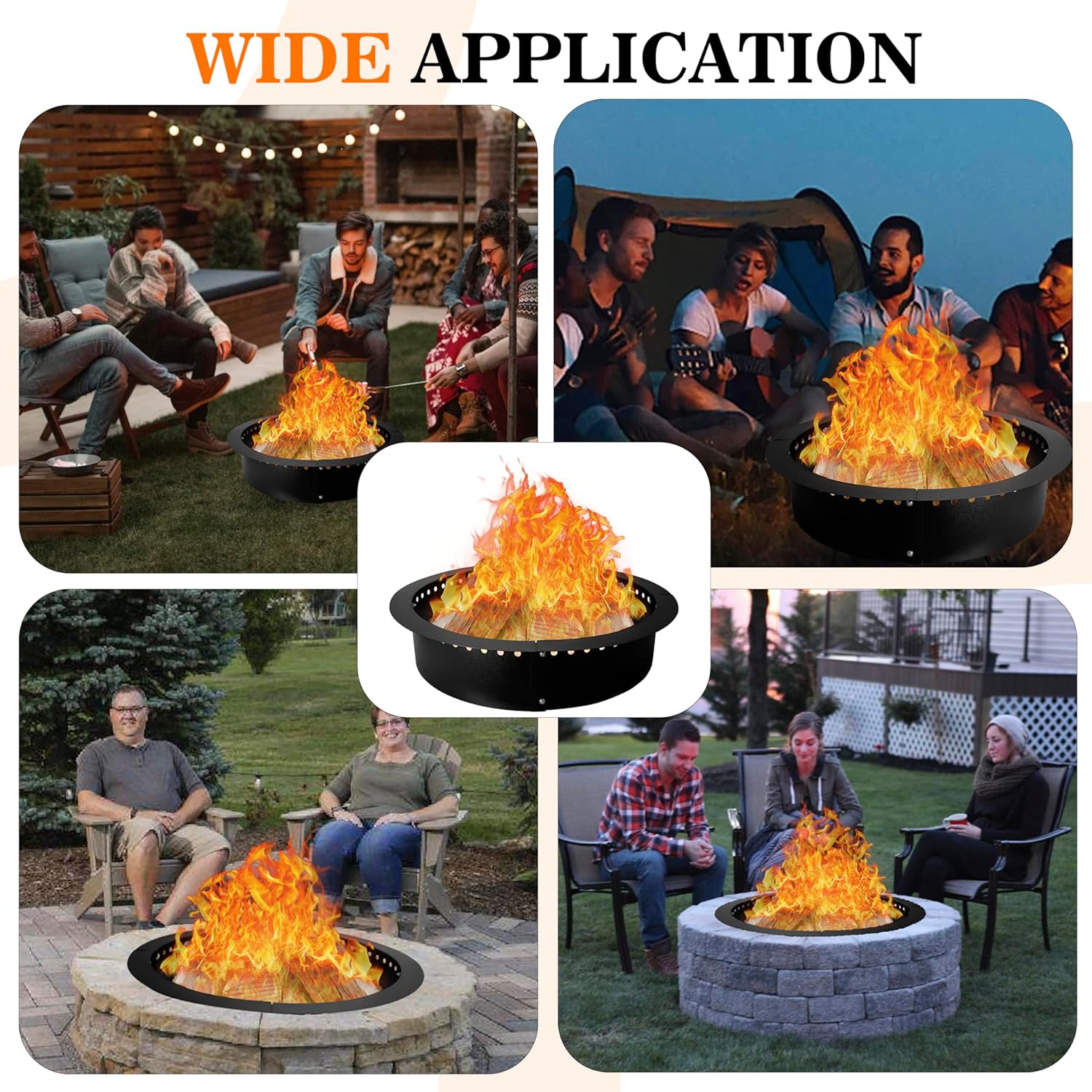 FEBTECH Smokeless Fire Pit Ring Insert 45