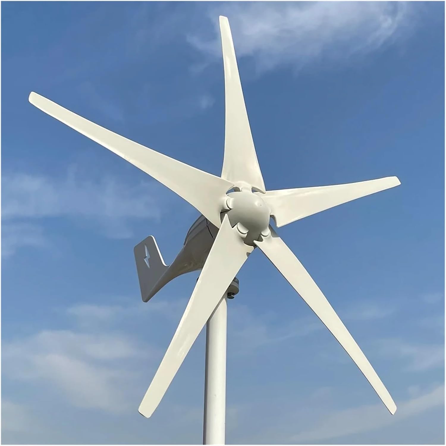 5000W Wind Turbine Generator 12V 24V 48V Home Use 5KW Wind Turbines Generator Kit, Wind Power Generator Low Starting Speed for Home(with Mppt Controller,12V)