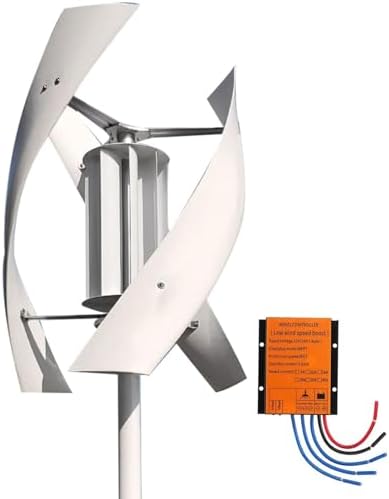 Wind Turbine Home Use Horizontal Generator Kits Blades with Controller to Charge Batteries Off Generator,3000W Vertical Wind Turbine Generator Kit - 12V/24V/48V/220V, 3-Blade Permanent Magne