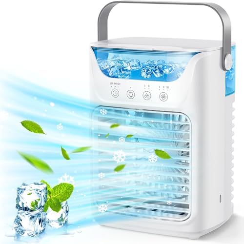 Portable Air Conditioner, 3 IN 1 Portable Air Conditioning Fan Household Multi-function Humidifier,Desktop Fan for Home Outdoors