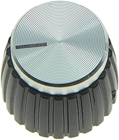 20Pcs Guitar AMP Amplifier Push on Fit Knobs Aluminum Cap Top Fits 6Mm Diameter Pots for Amplifiers