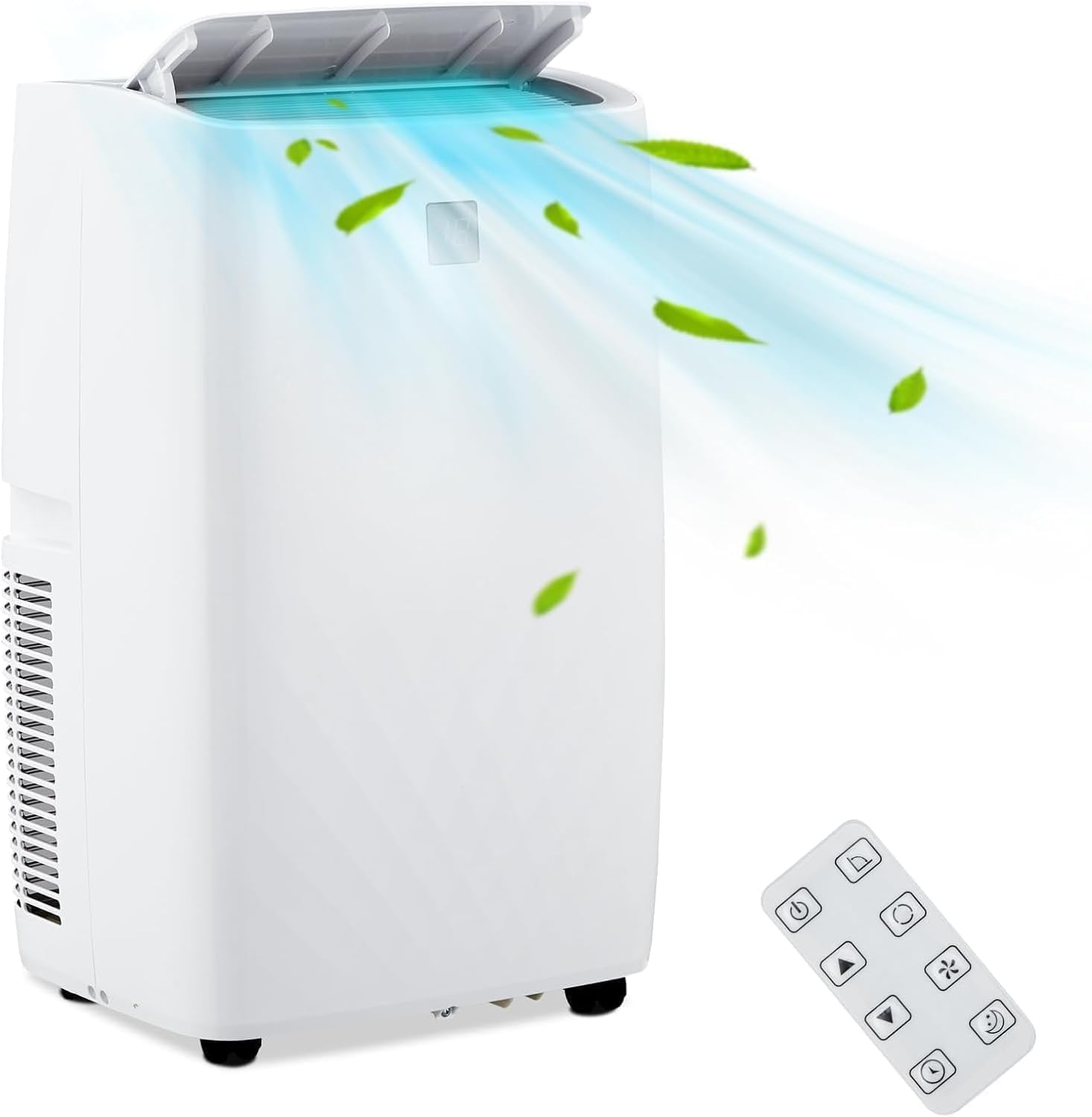 14000 BTU Portable Air Conditioners, 3-in-1 Cooling Dehumidifier & Fan Mode for Rooms Up to 750 Sq. Ft, Remote Control, Sleep Mode, Low Noise,24H Timer, 3 Speed, Auto Swing for Home,Totel