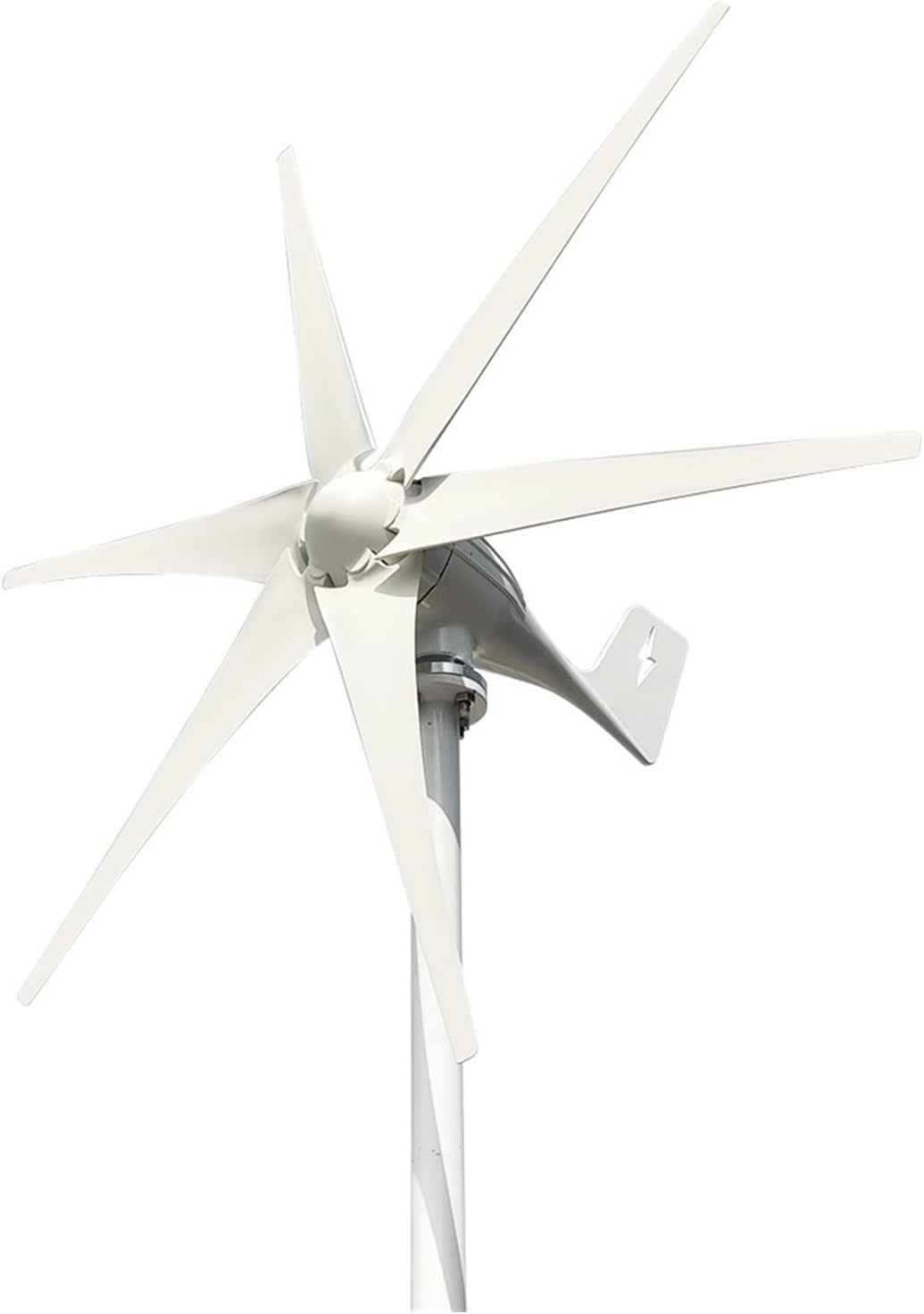 Wind Turbine Generator, Small Wind Turbine Free Energy 3kw 3000w 48v 24v 12v 6 Blades With MPPT/Charge Controller Windmills RV Yacht Farm For Home Use for Boats, Gazebos, Chalets, or Mobile Homes(Wind