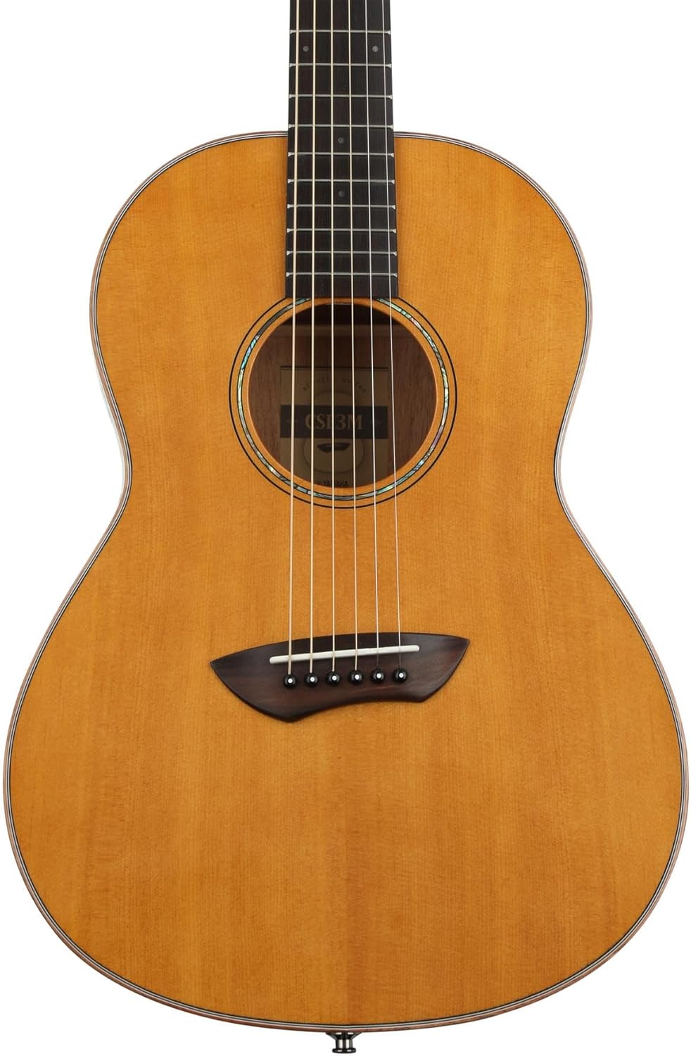 Yamaha CSF3M VN All-Solid Parlor Size Acoustic Guitar, Vintage Natural