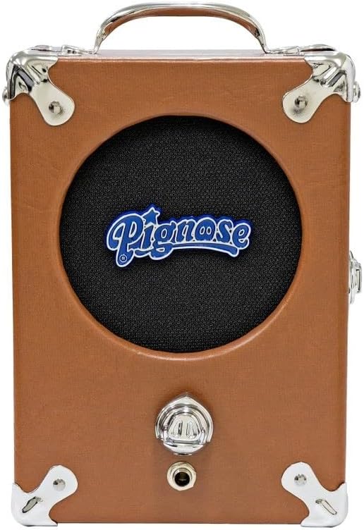Pignose Legendary 7-100 Portable Guitar Amplifier with Tonebird Bundle Featuring AC Power Supply, Cable, Can Operate on Batteries - Brown Tolex Finish BR