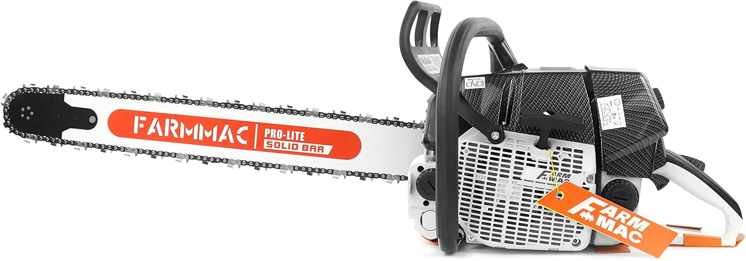 FARMMAC F660VW 28 Inch Gas Chainsaw 92cc Chainsaw 2-Cycle Gasoline Power Chain Saws 5.2KW 6.4HP All Parts Compatible with MS660 G660 (With 28