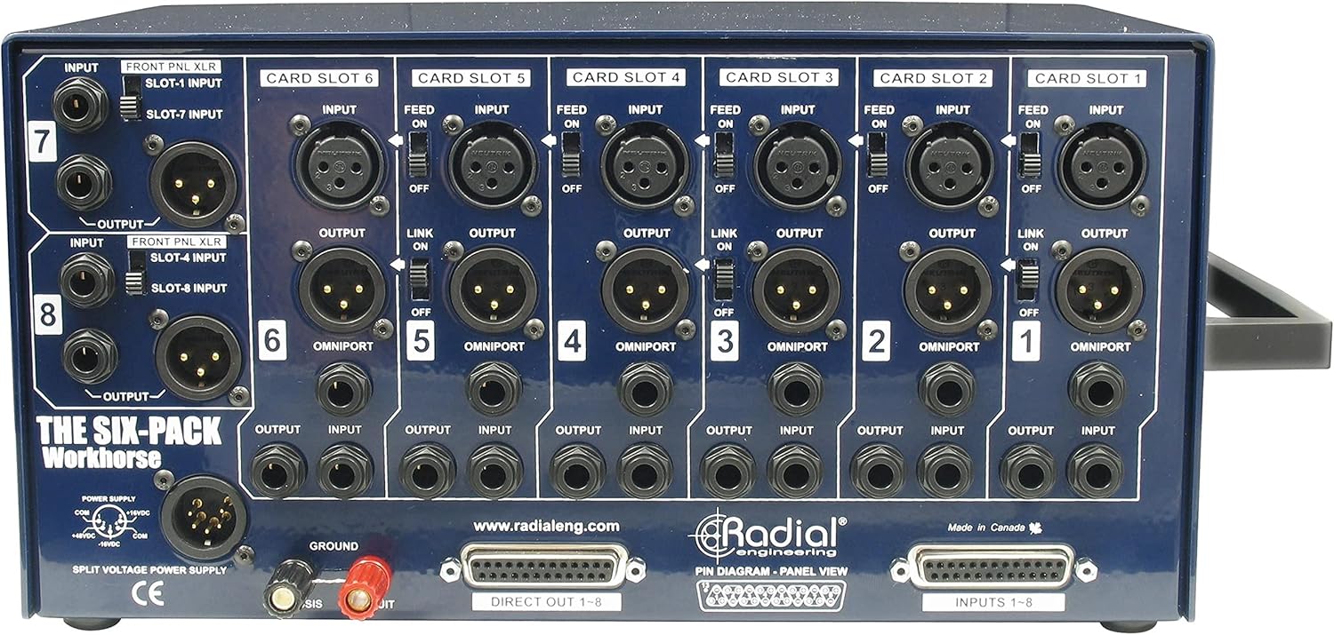Radial Engineering Workhorse - SixPack 500 Series Desktop Rack