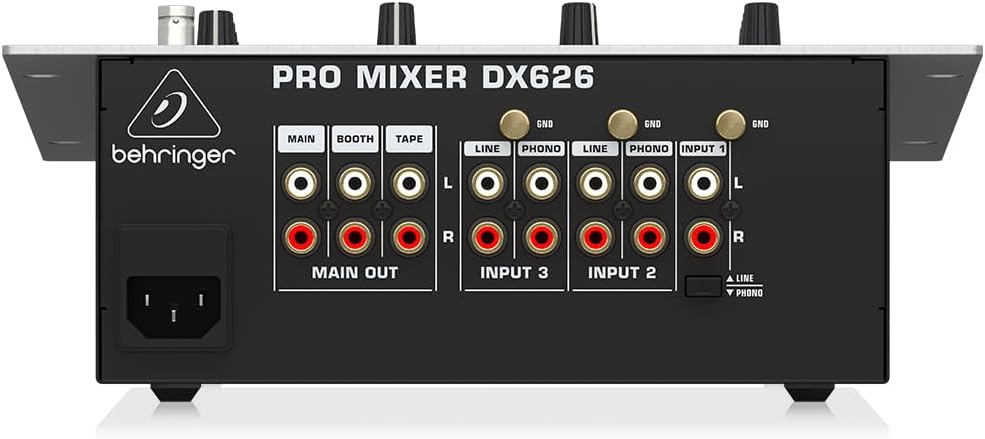 Behringer Pro Mixer Dx626 Professional 3-Channel Dj Mixer With Bpm Counter, Black