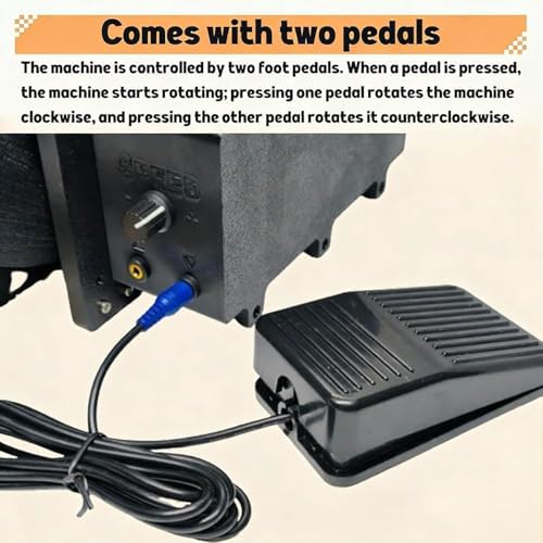 Electric Wool carding Machine, Wool Drum carder, Fiber carding Machine, with Adjustable Forward and Reverse Speed, for DIY Wool Felting and handicrafts