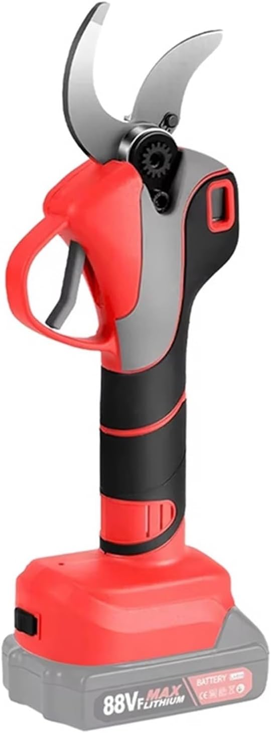 Brushless 28MM Electric Pruning Shear 2 Gears Cordless Ruit Tree Bonsai Pruning Garden Tools with LED for 18V Battery