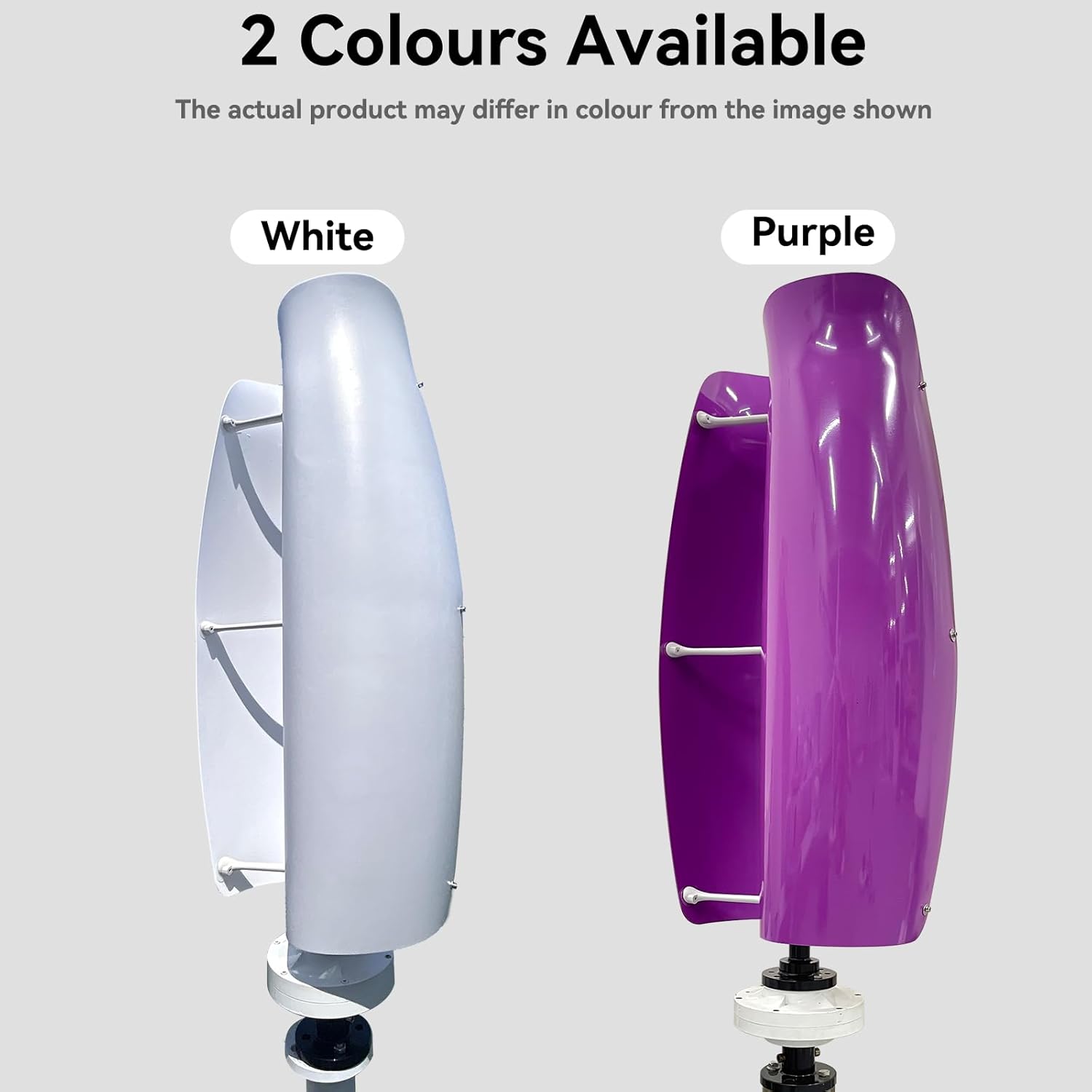 1000W Vertical Wind Turbine Generator AC 12V/24V/48V with MPPT Charge Controller, Home Wind Generator for Home RV Marine Electricity Off Grid System (48V 1000W Purple)