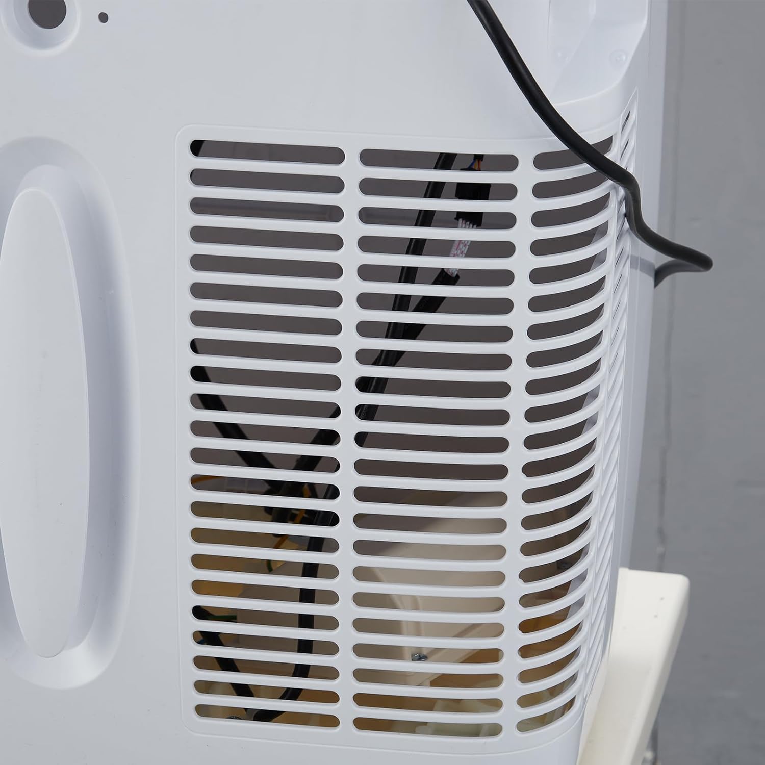 12,000 BTU Small Air Conditioner with Built-In Dehumidifier - Portable AC Unit for Rooms Up to 550 Sq Ft - Remote Control, Window Mount Exhaust Kit, Easy to Move, Black