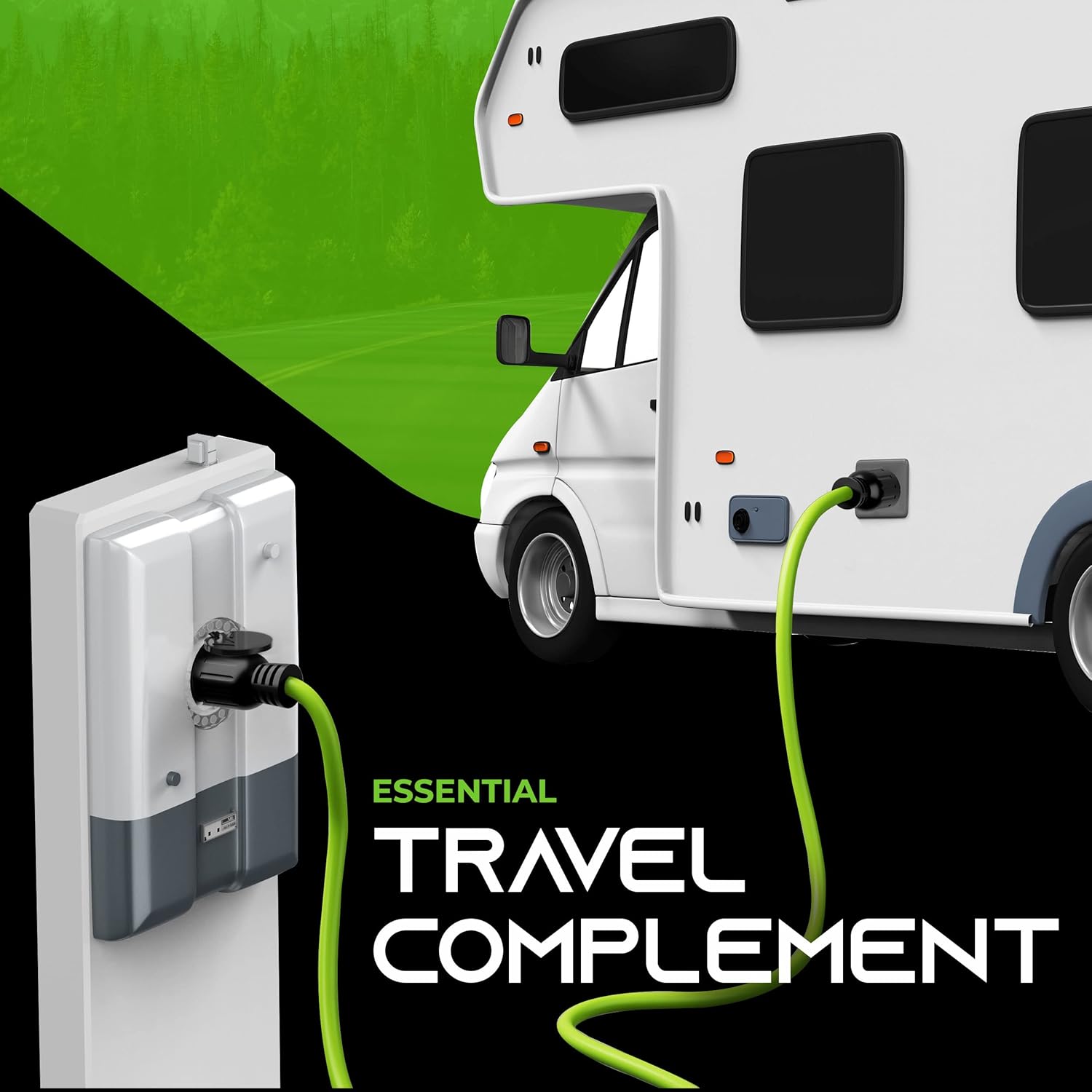 GearIT 30A Generator Cord (10ft) and 30A Y Splitter (3ft)