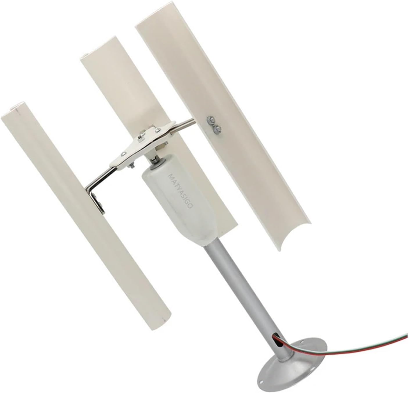 Vertical Axis Wind Turbine Model DIY Three-Phase Permanent Magnet Generator Night Light Making Windmill DIY Display Low Starting Speed for Home