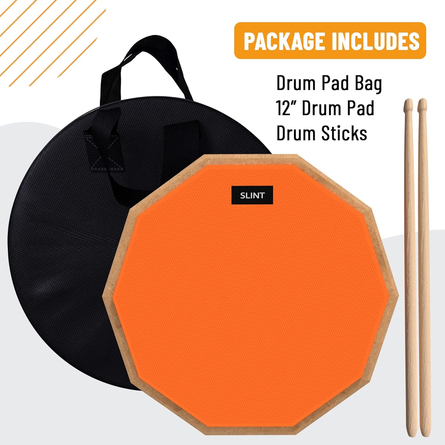 SLINT Drum Practice Pad Set – 12