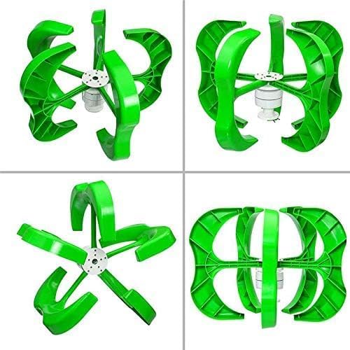 CHRISK Low Speed 8000W Vertical Wind Turbine Generator, Home Vertical Wind Turbines Generator Set with MPPT Controller for Home Farm