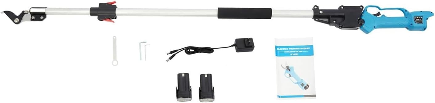 Cordless Electric Pole Pruning Shears - 16.8V, 2 x 2.0Ah Batteries, 1'' Cutting Diameter, 13FT Reach for Tree Trimming