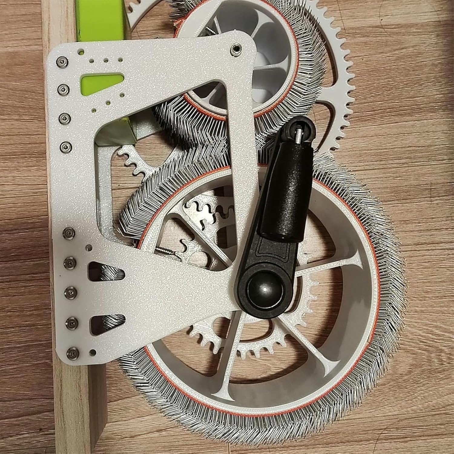 Wool Fiber Drum Carding Machine, Manual Wool Combing Machine, Sheep Fleece Drum Carder, Fast Color Mixing, Combing, Spinning, for DIY Craft Make Felt Animals, Handmade Enthusiasts~/