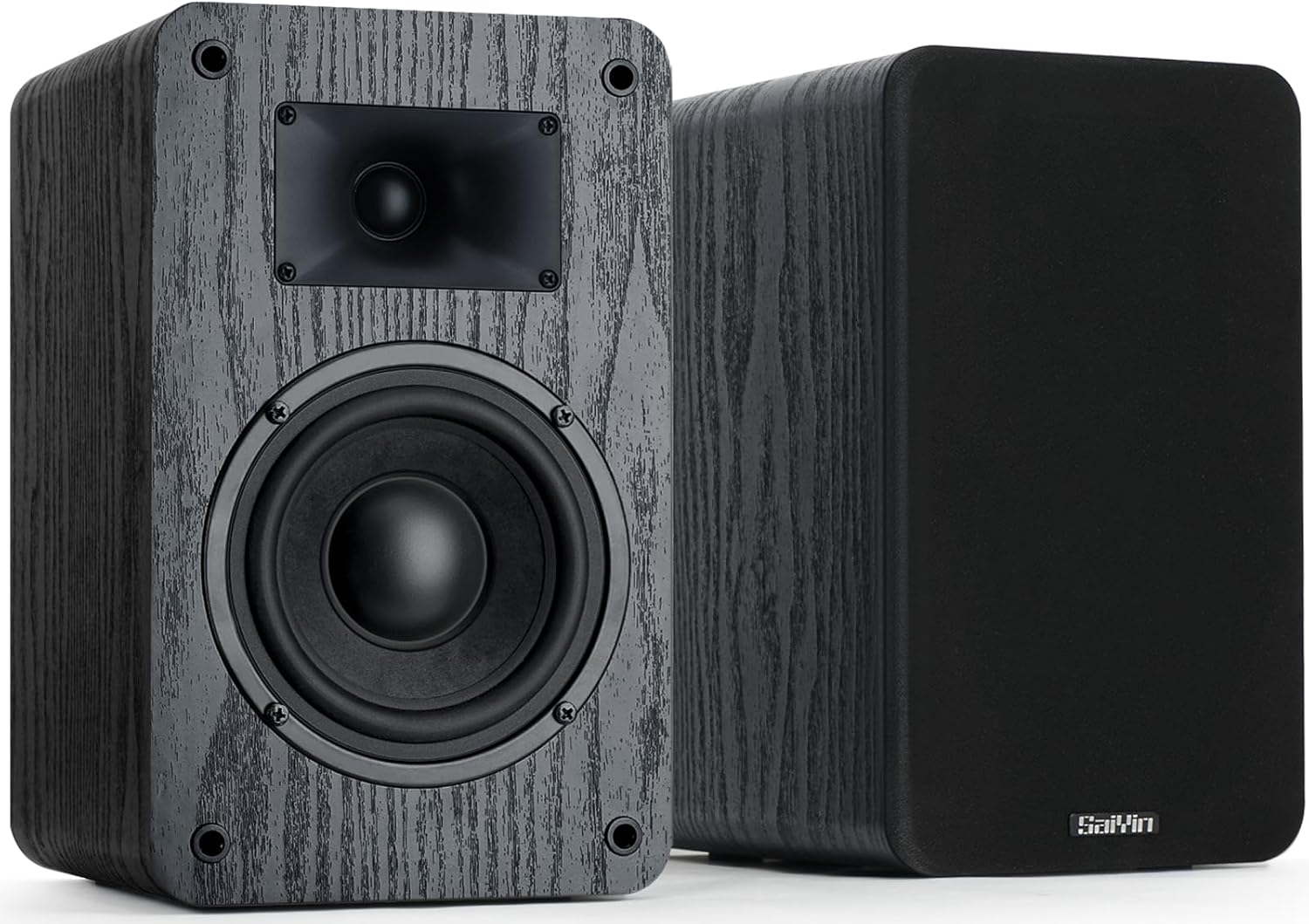 Saiyin Passive Bookshelf Speakers 80W Peak Power, 5